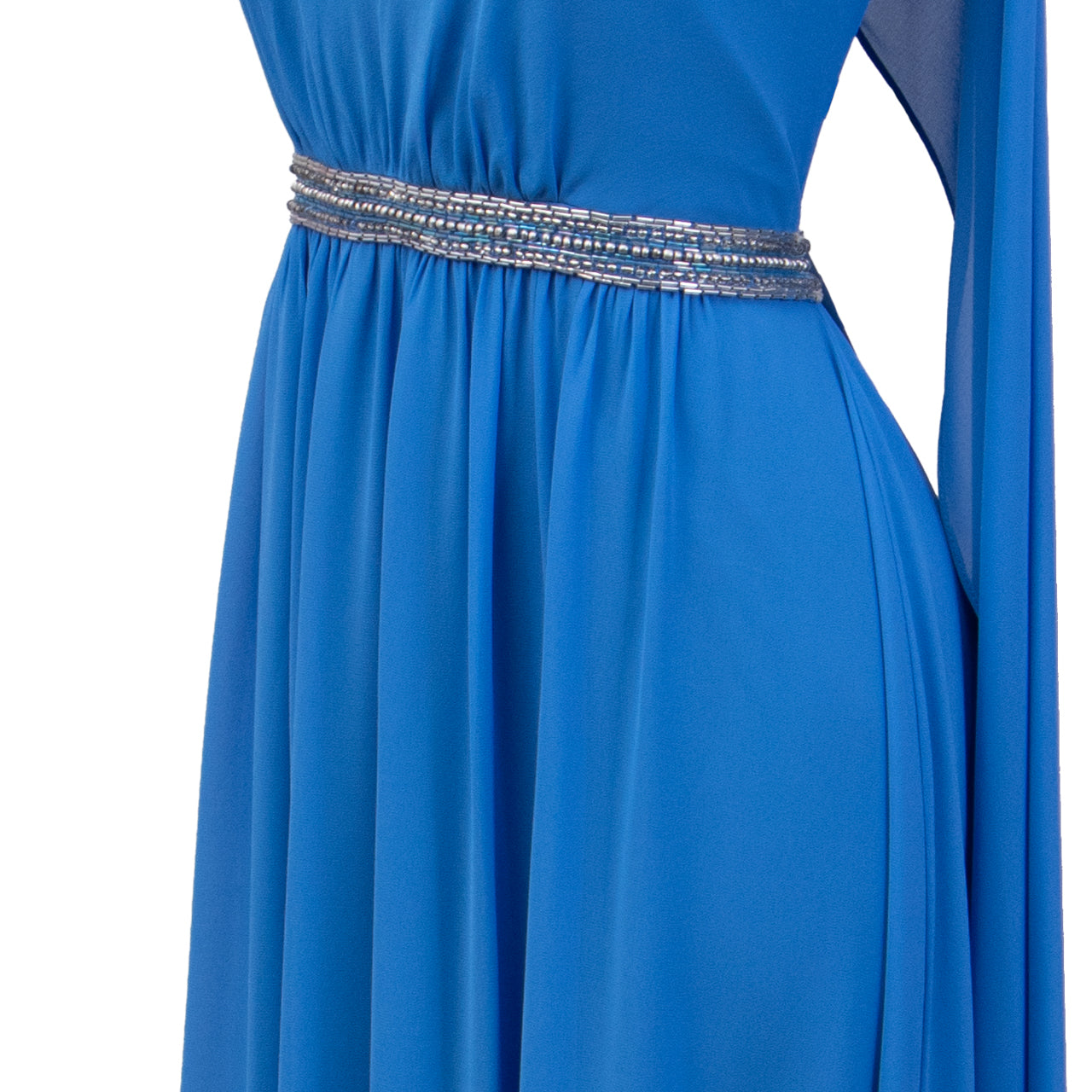 Elisa Azul Rey con Plateado