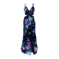 Ivy Azul Marino con Flores