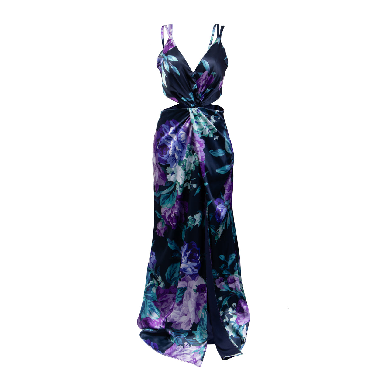 Ivy Azul Marino con Flores